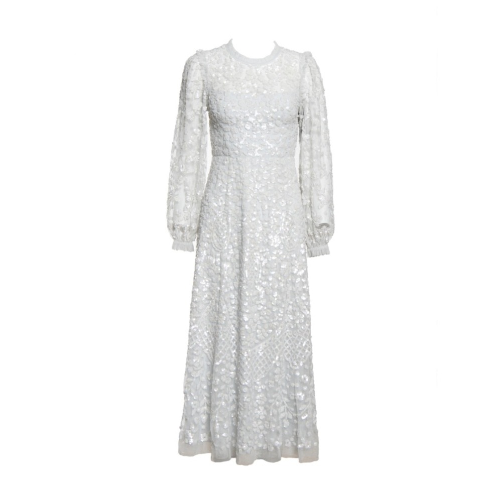 Needle & Thread Seren Ballerina Dress- Blue